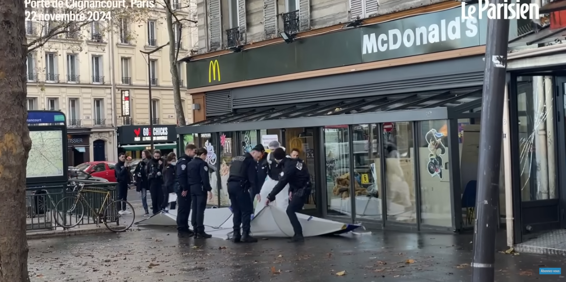 Paris : un homme de 77 ans tue par balle un homme de 60 ans dans un McDonald’s du XVIIIe