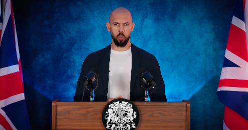 andrew tate plans for UK PM