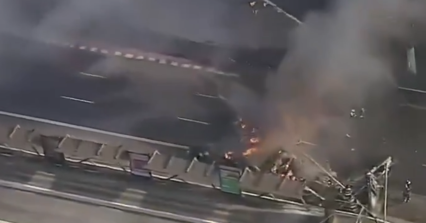 PLANE CRASH SAO PAOLO BUS