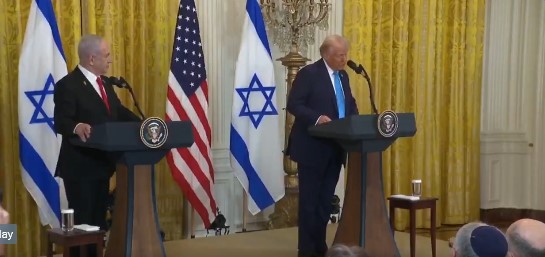 Συνέντευξη τύπου για τη Γαζα Τραμπ