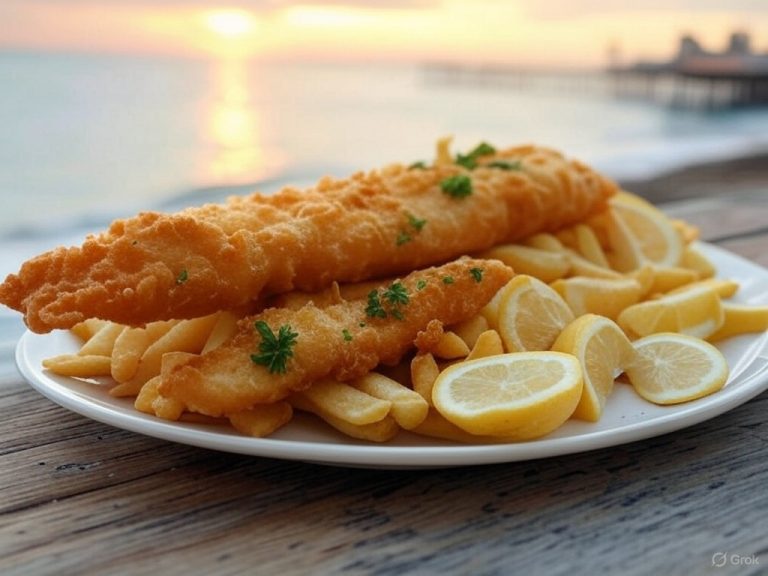 fish and chips bakaliaros