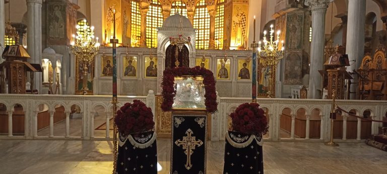 AGIOS DHMHTRIOS EIKONA NAOS MYSTIKO DEIPNO