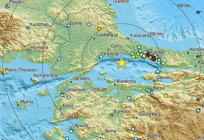 Σεισμός κοντά στην Κωνσταντινούπολη
