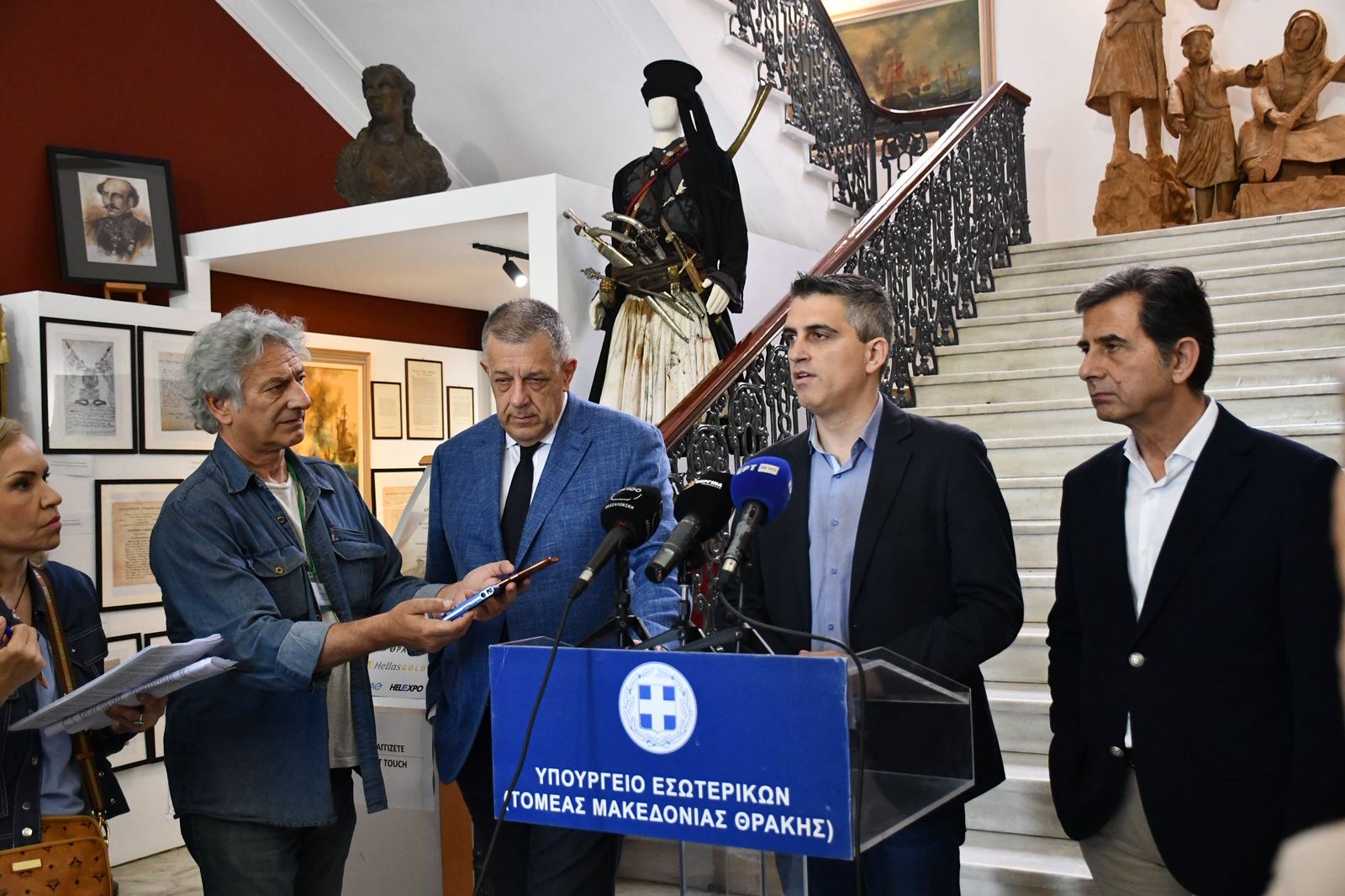 Δηλώσεις μετά τη σύσκεψη για το μετρό στην Καλαμαριά