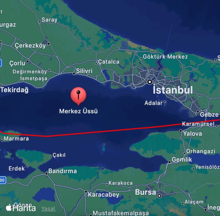 Σεισμός στη θαλασσα του Μαρμαρά