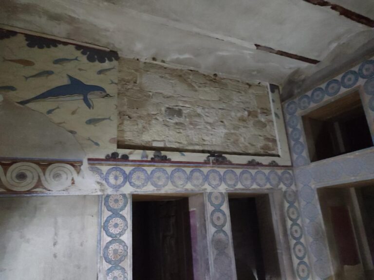 Κνωσσός Τοιχογραφία Δελφίνια