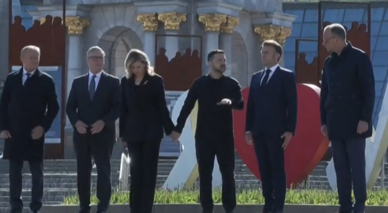 makron merz starmer zelenski kievo