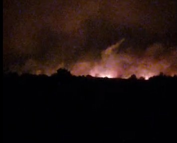 Φωτιά στα Λουτρά ΛΑΓΚΑΔΑ