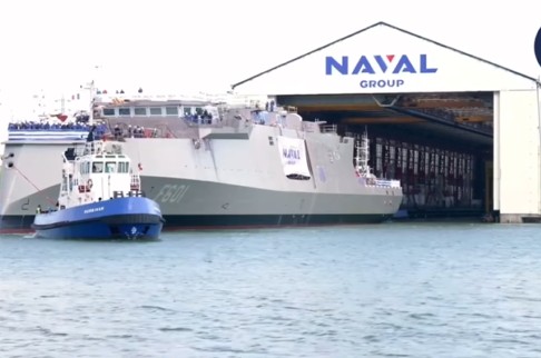 καθέλκυση της φρεγάτας «Φορμίων»