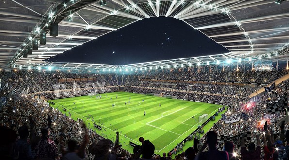 Μακέτα με το νέο γήπεδο του ΠΑΟΚ στην Τούμπα