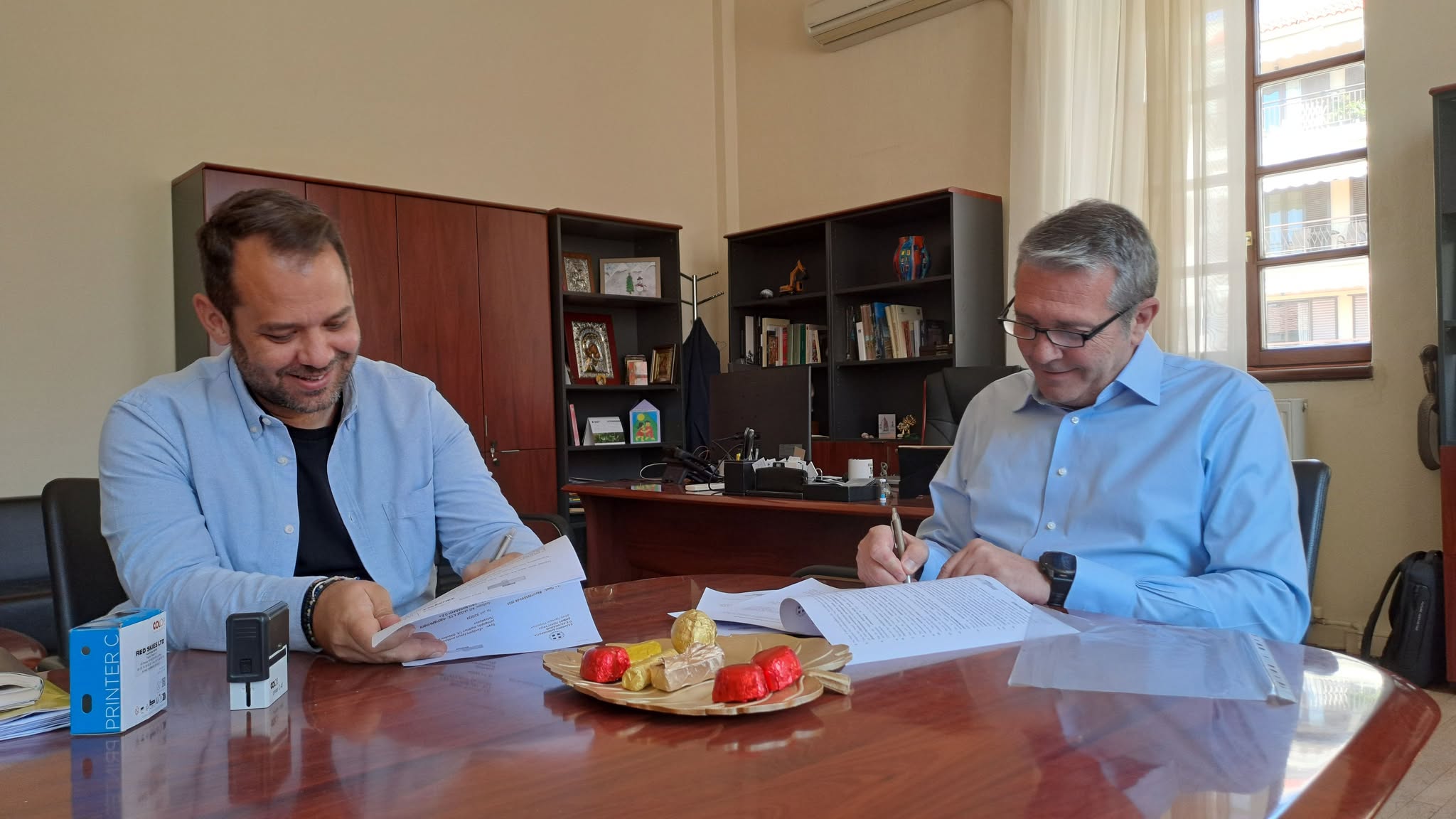 Χαλκιδικη Υπογραφή αποχευτικού στην Όλυνθο