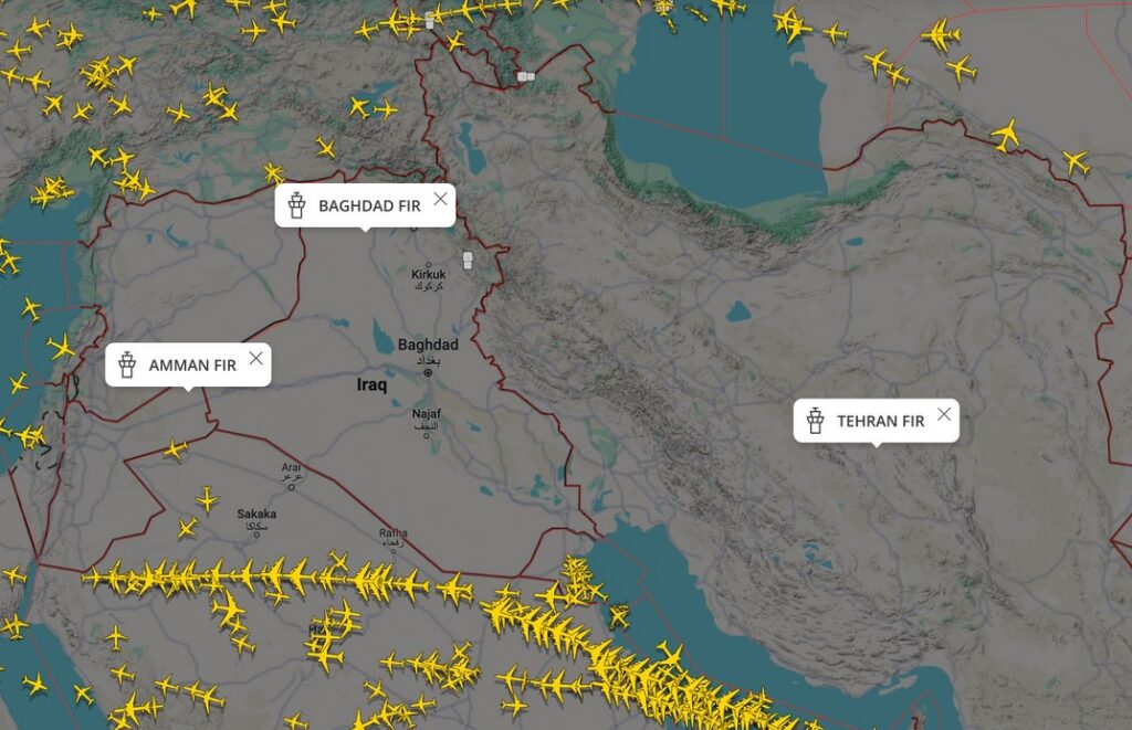 Χάρτης πτήσεων αεροπλάνων