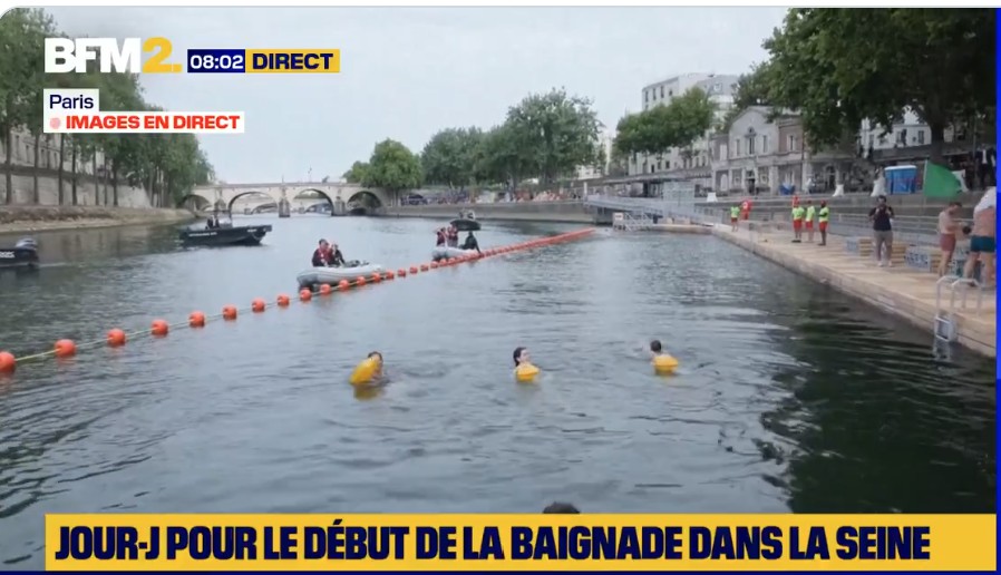 Παρίσι κολυμπι στον Σηκουάνα μετά από 100 χρόνια