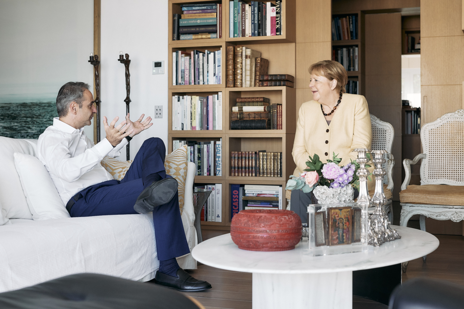 Συνάντηση Μητσοτάκη Μέρκελ