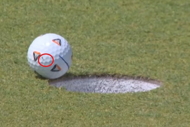 Μύγα πάνω σε μπάλα του γκολφ