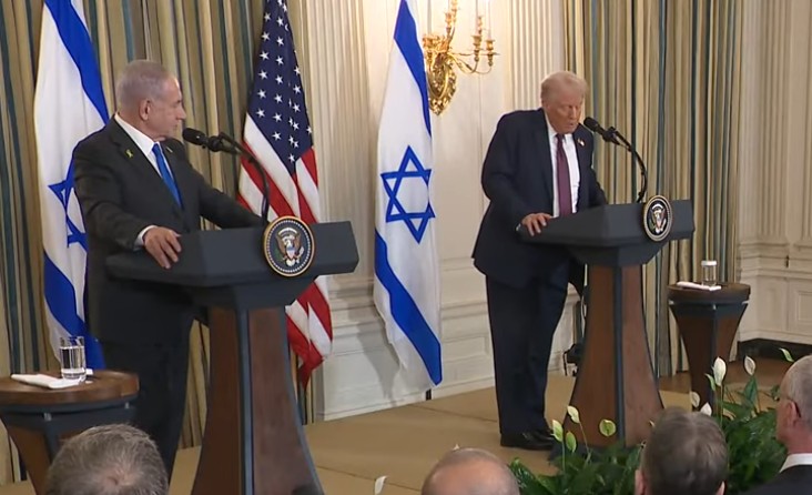 Donald Trump and Bejamin Netaniahoy