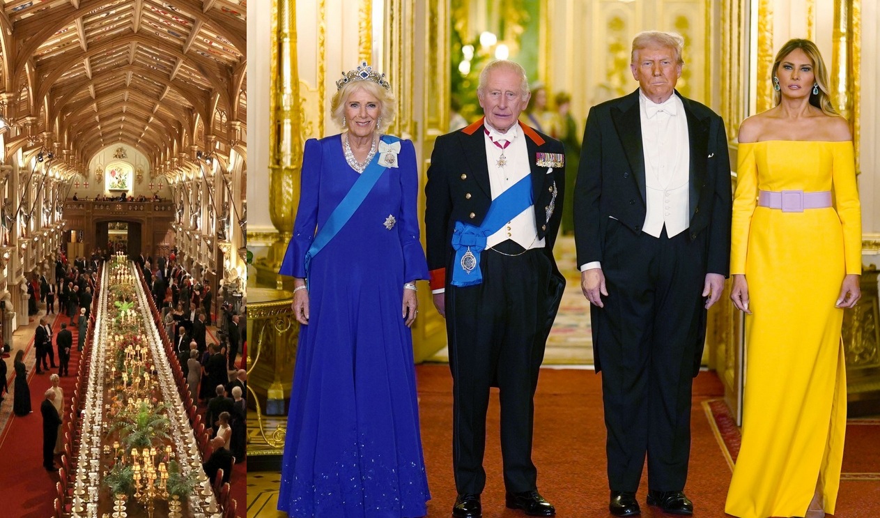 Δείπνο προς τιμήν του προεδρικού ζεύγους στο κάστρο Γουίνσδορ