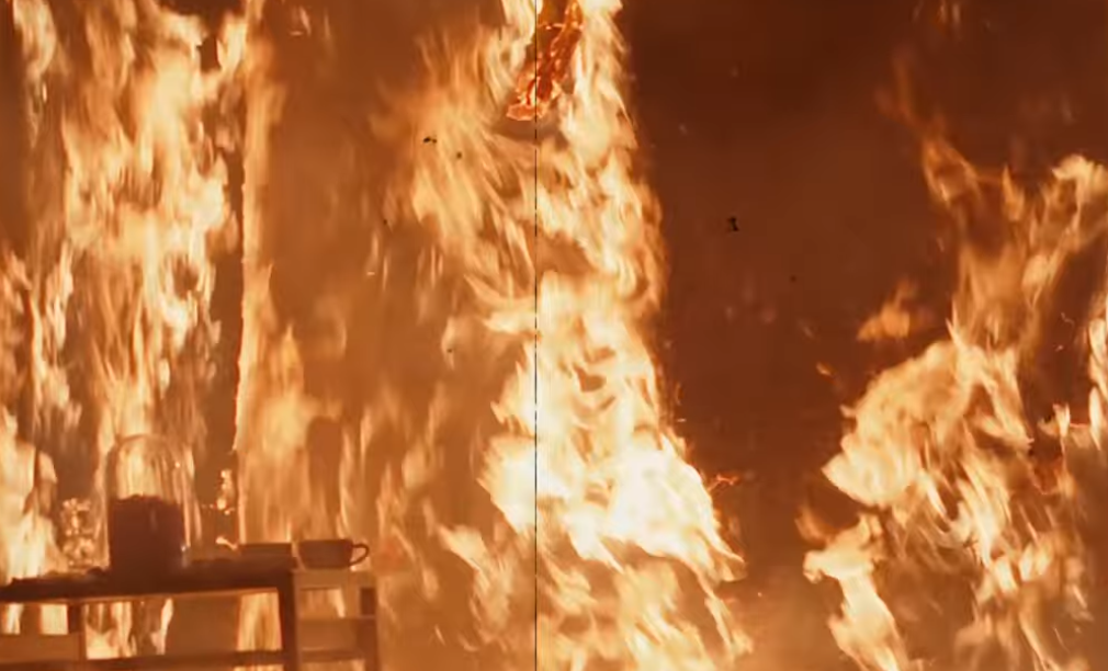 Φωτιά φως στο Τούνελ