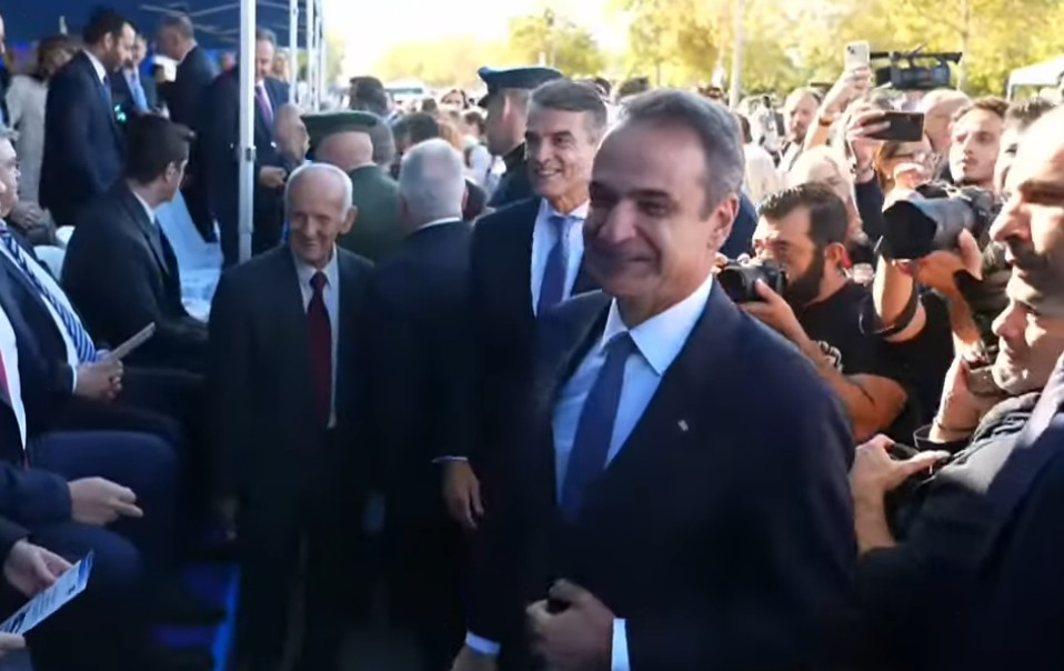 Κυριάκος Μητσοτάκης στην παρέλαση της Θεσσαλονίκης