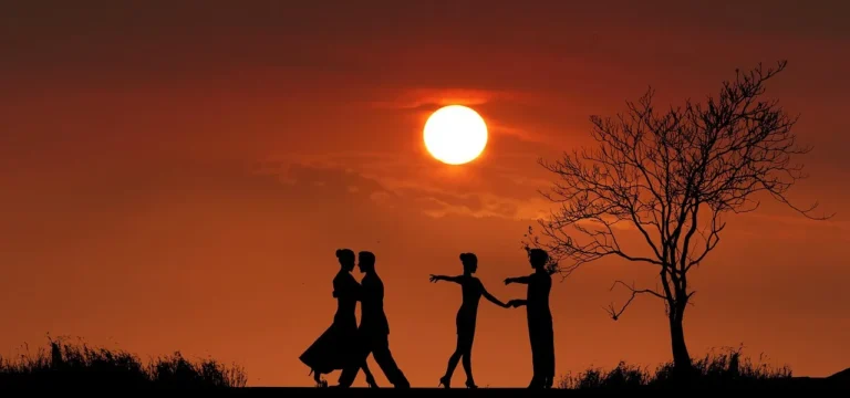 Tango by the sunset