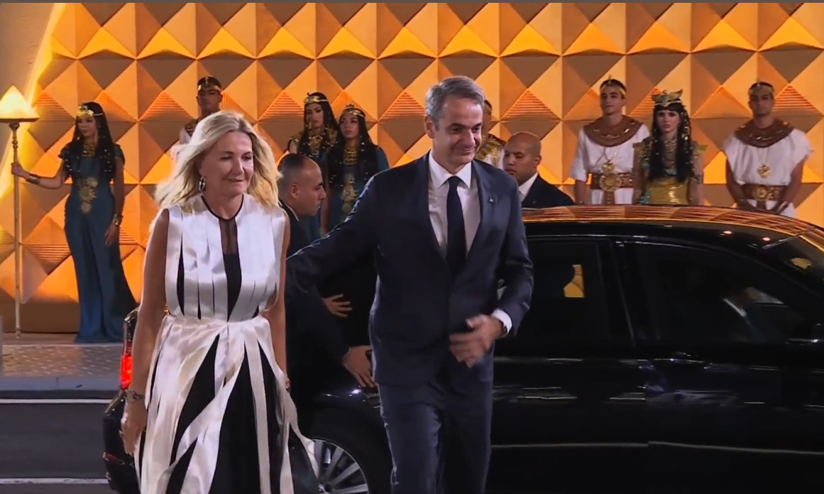 Μητσοτάκης Μαρέβα εγκαίνια μουσείου Κάϊρο