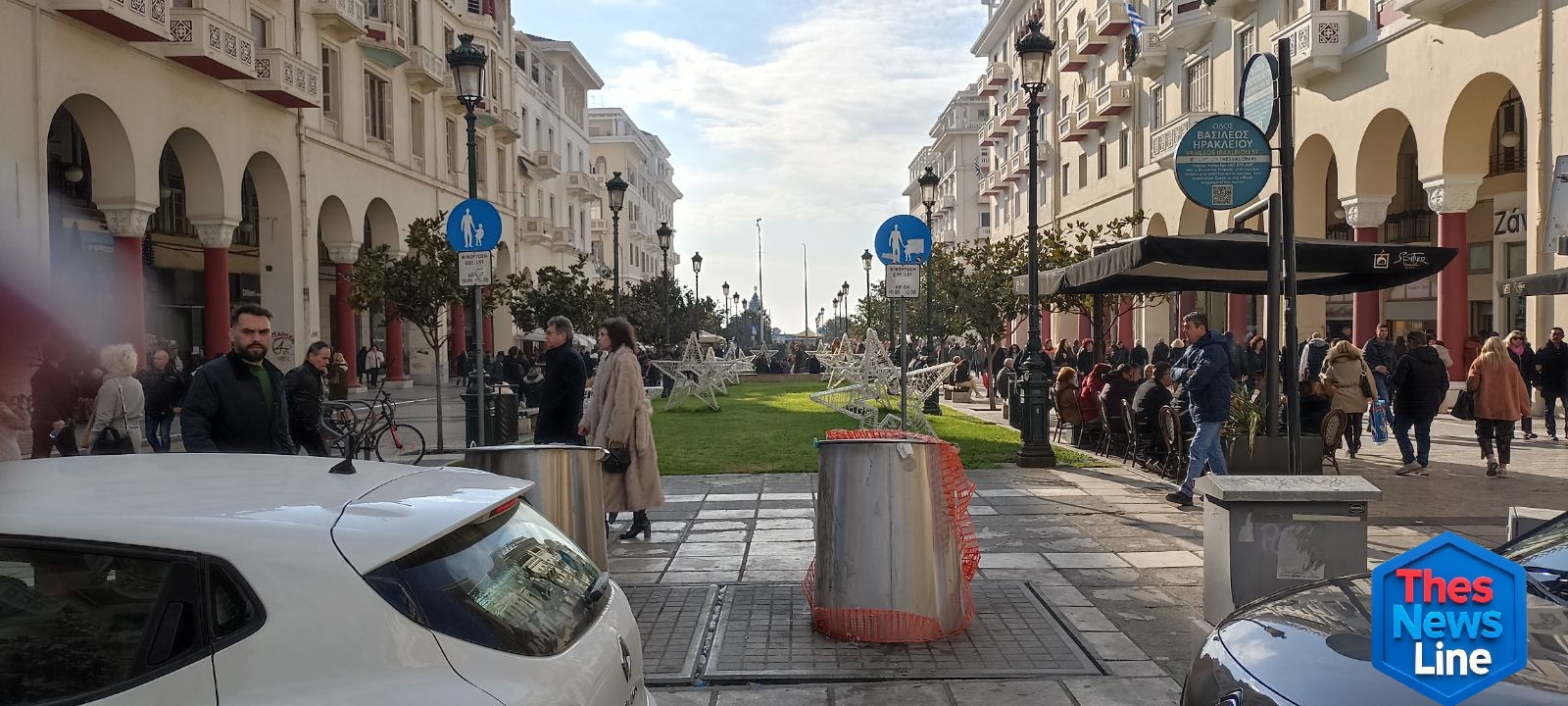 Πεζόδρομος Αριστοτέλους Κυριακή 211225