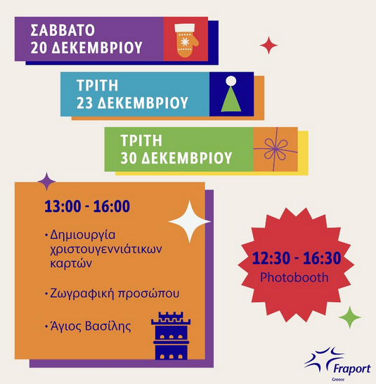 Χριστούγεννα 2025 αεροδρόμιο Μακεδονια