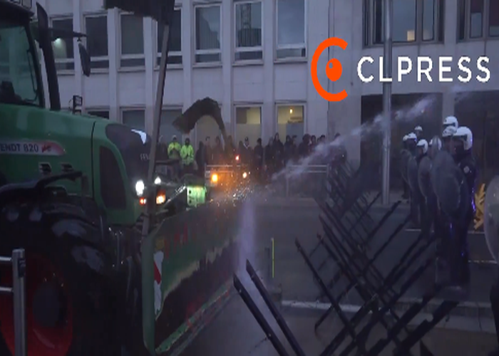 Επεισόδια αγροτών αστυνομικών στις Βρυξέλλες