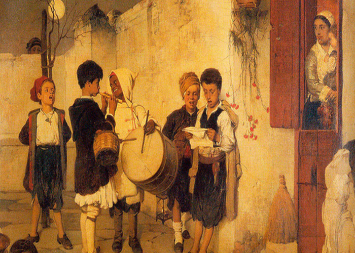 Κάλαντα πίνακας ζωγραφικής