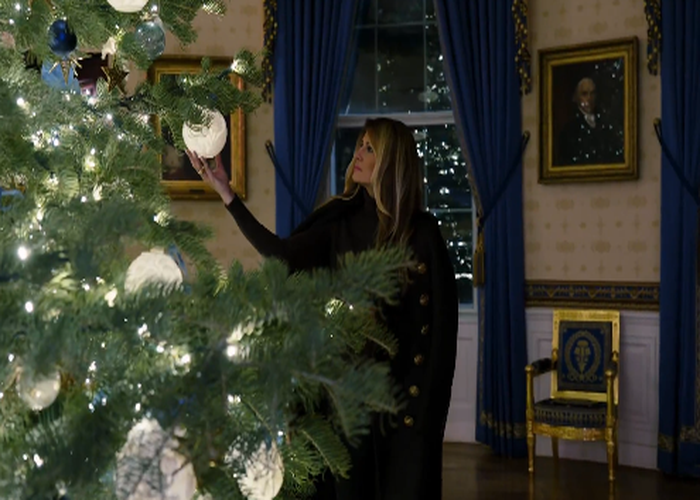 Μελάνια Τραμπ Χριστούγεννα Λευκός Οίκος