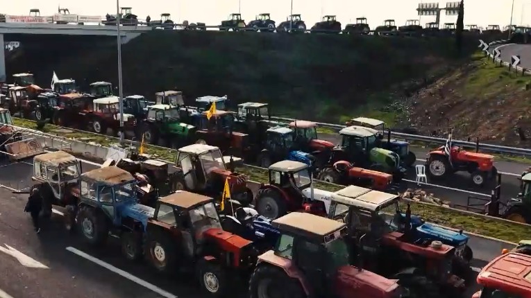 Τρακτέρ μπλόκα αγροτών