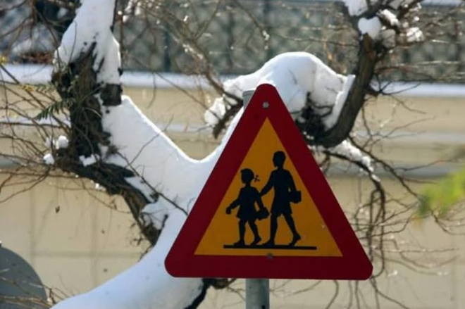 Κλειστά σχολεία λόγω χιονιού