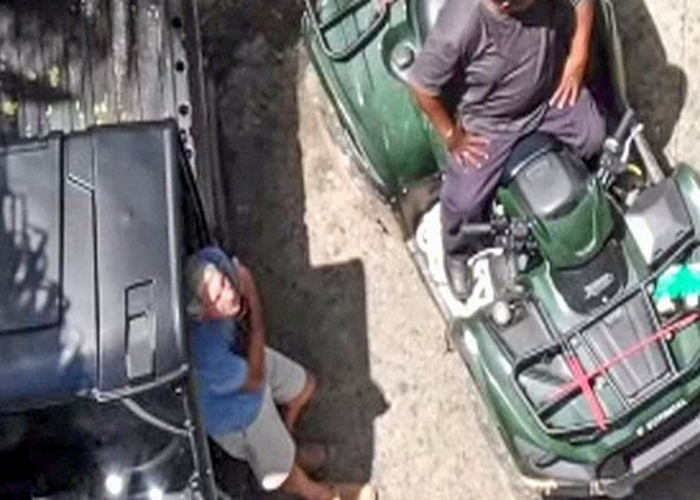 Jeffrey Epstein in his island