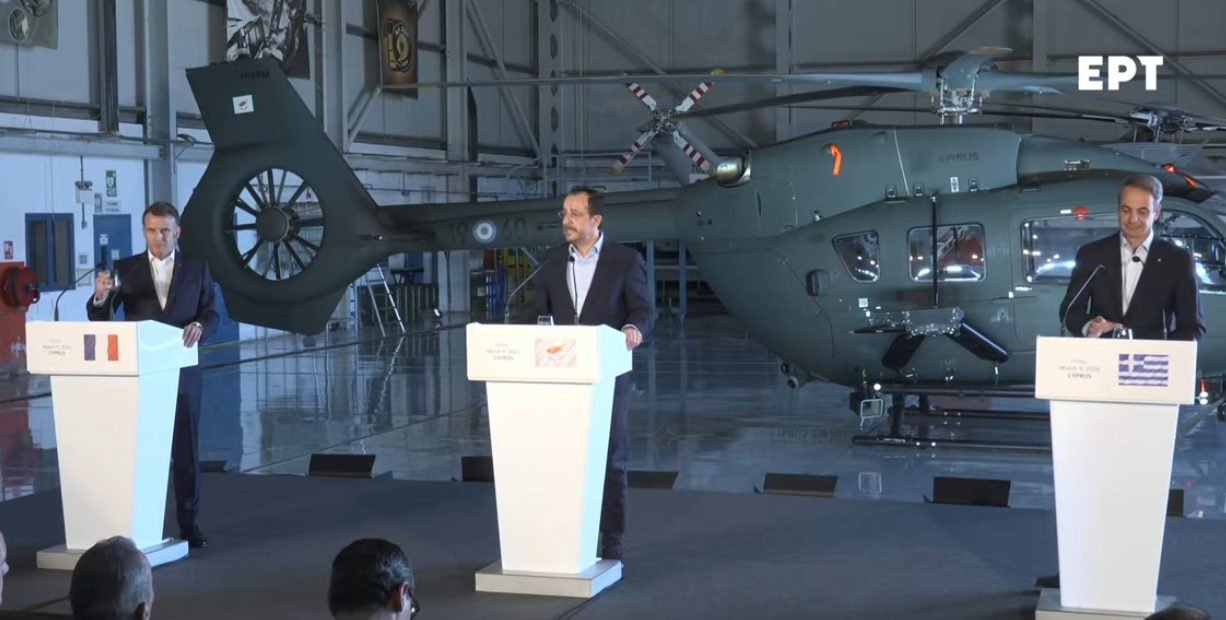 Μακρόν Μητσοτάκης Χριστοδουλίδης στην Κύπρο