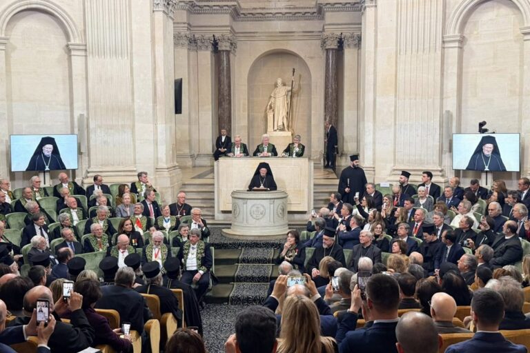 Παρίσι: Εκλογή Βαρθολομαίου ως ξένου μέλους της Γαλλικής Ακαδημίας Ηθικών και Πολιτικών Επιστημών