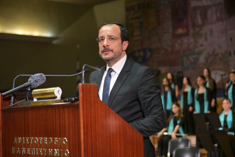 Ο Πρόεδρος της Κύπρου Νίκος Χριστοδουλίδης