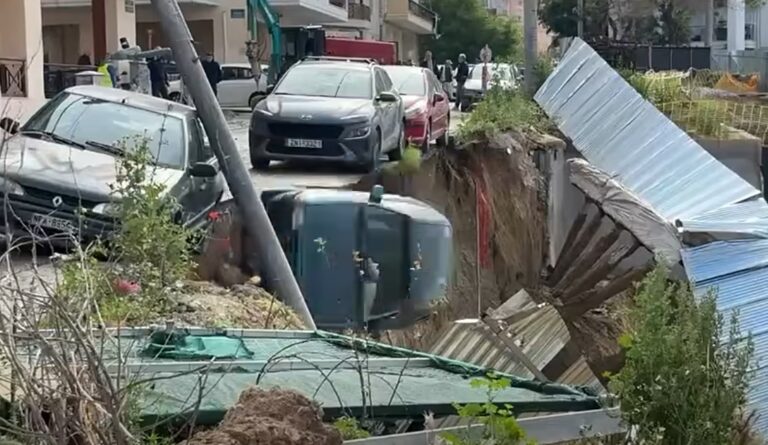 Θεσσαλονίκη Παπάφη Υποχώρησε τοιχίο
