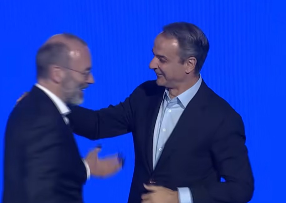 Κυριάκος Μητσοτάκης και Μάνφρεντ Βέμπερ