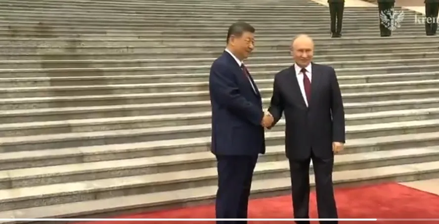 Talks between Putin and Xi Jinping have begun in Beijing.