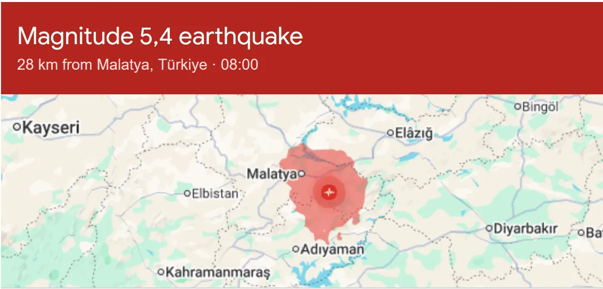 Σεισμός στην Τουρκία