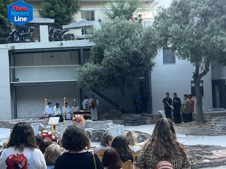 Θεία Λειτουργία στο Βαπτιστήριον του Αγίου Ιωάννη του Προδρόμου