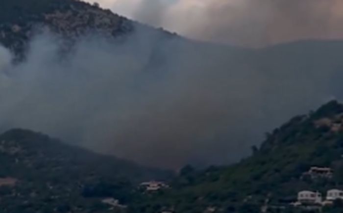 Φωτιά δασική στην Περαχώρα Λουτρακίου
