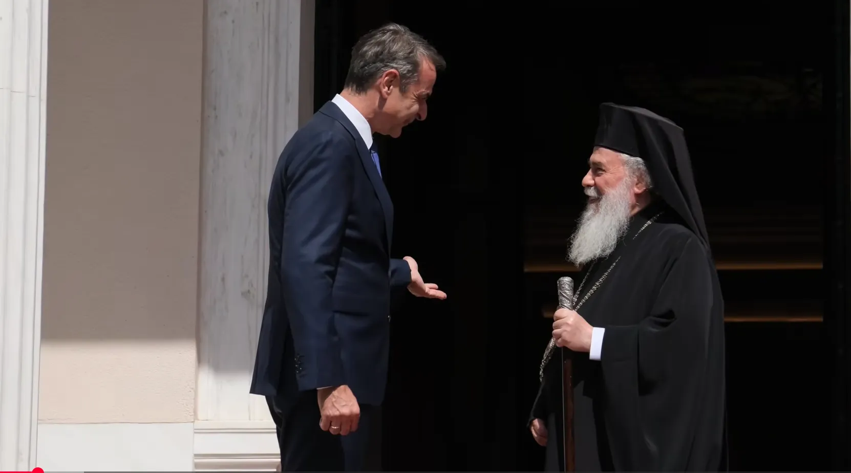 Συνάντηση Μητσοτάκη Θεόφιλου Γ