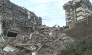 Ερείπια από το σεισμό στην Βενεζουέλα
