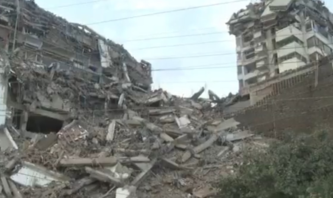 Ερείπια από το σεισμό στην Βενεζουέλα