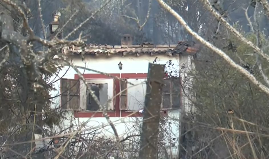 Εικόνα από τη φονική φωτιά στη Λητή Θεσσαλονίκης