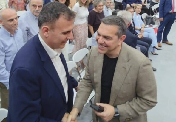 Γιώργος Καραμέρος Αλέξης Τσίπρας