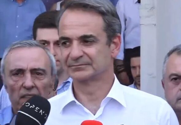 Ο Κυριάκος Μητσοτάκης στο Ιπποκράτειο