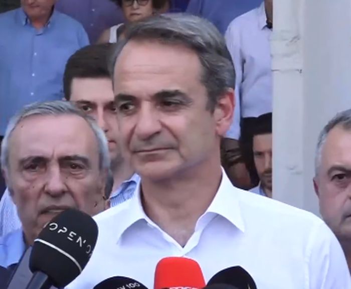 Ο Κυριάκος Μητσοτάκης στο Ιπποκράτειο