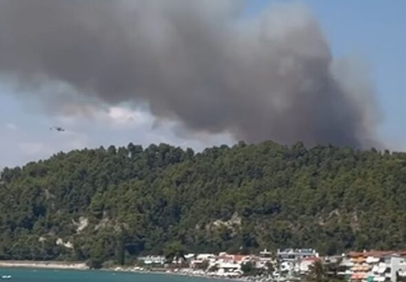Πυρκαγιά στη Σίβηρη Χαλκιδική